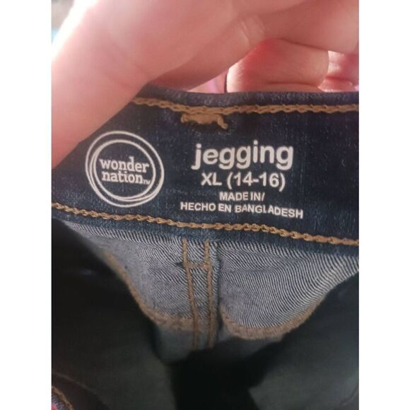 Wonder nation Juniors xl denim Jegging 14 / 16 factory distressed - Picture 3 of 3
